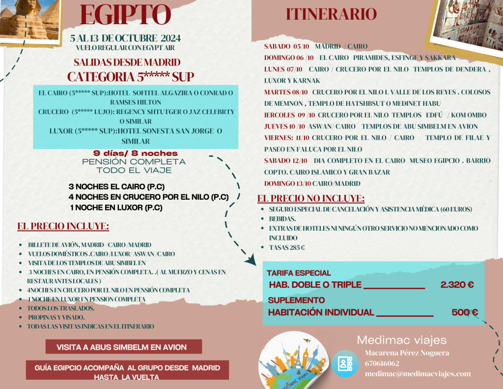 EGIPTO 5-13 OCTUBRE